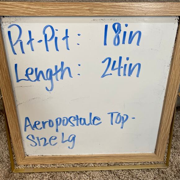 Y2k Aeropostale Waffle Knit Henley Top Large Button Up Elena Bella Indie Grunge - Picture 10 of 10